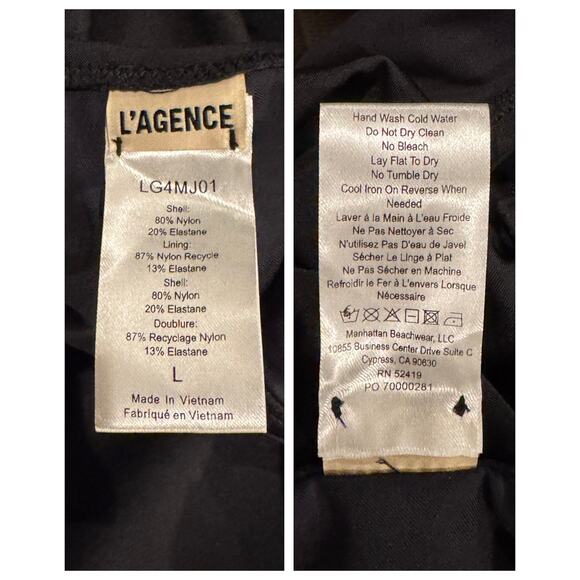 L'Agence Ava Chain One-Piece Swimsuit Size Large - Picture 8 of 9